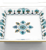 Persian Design Hand Painted Plate with 24 Karat Gold