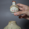 Khane Vase | Wheel-Thrown Ceramic Vase with Hand-Sculpted Details
