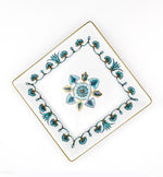 Persian Design Hand Painted Plate with 24 Karat Gold