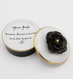 Floral Hand Painted Box with 24 Karat Gold