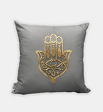Hamsa Embroidered Throw Pillow Cover