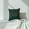Banoo Green Embroidered Throw Pillow Cover
