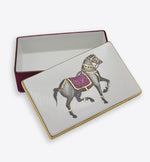 Shabdeez horse box with 24 karat gold