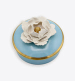 Floral Hand Painted Box with 24 Karat Gold