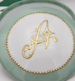 Initial Keepsake Boxes with 24 Karat Raised Gold - Personalized