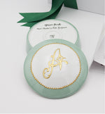 Initial Keepsake Boxes with 24 Karat Raised Gold - Personalized